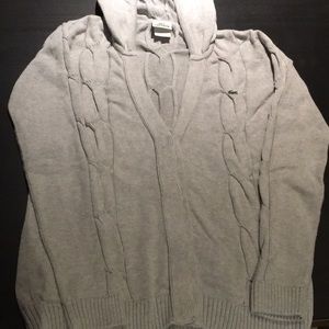 Lacoste cardigan cable knit sweater Size 42